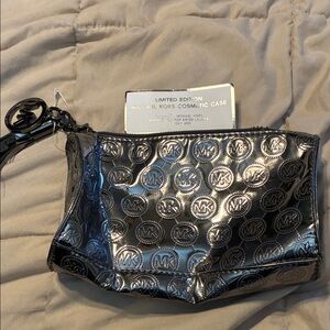Michael Kors Metallic Cosmetic Bag